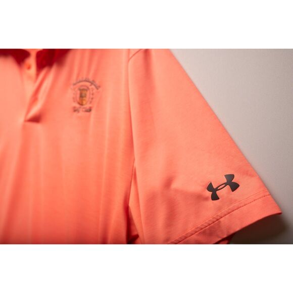 Chautauqua Golf Polo size 2X Bright Orange Under Armour Size 2X - Picture 8 of 8